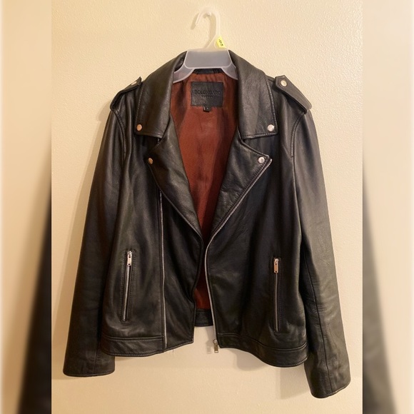 Bolongaro Trevor Double Layer Leather Jacket (Perfecto Motorcycle Jacket) - Picture 1 of 10